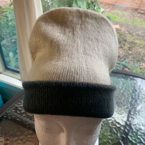 New Beanie cap. Alpaca acrylic & pure alpaca. Reversible double layer.